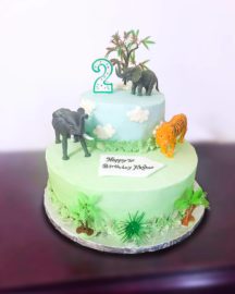 Jungle Animals Cake - custom cakes in Toronto