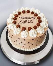 Sweet Chocolate Cake with Chocolate Ganache - custom cakes in Toronto