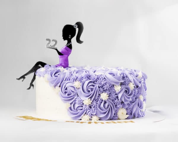 Lady Dress White Chocolate Cake custom cakes in Toronto