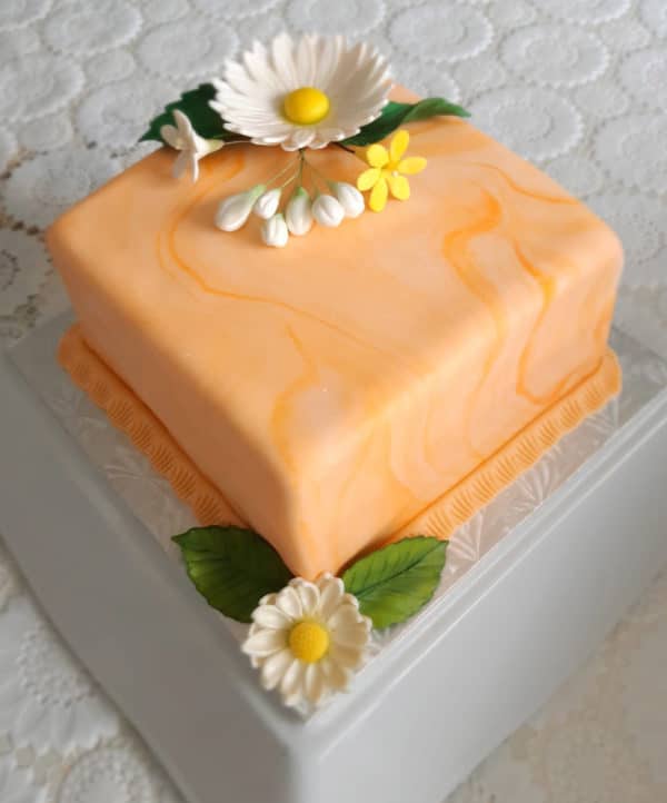 Orange Vanilla Cake custom cakes in Toronto