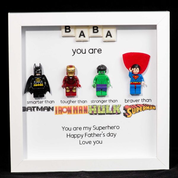 Superhero Dad Shadow Box