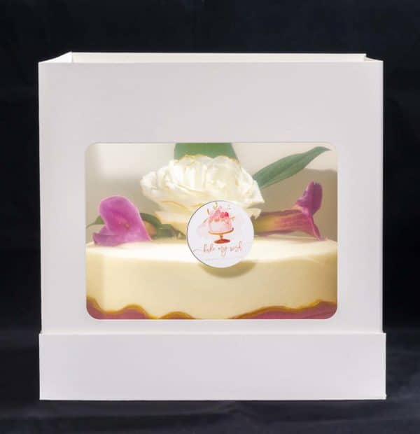 Golden Edge Two Tone Cake Box