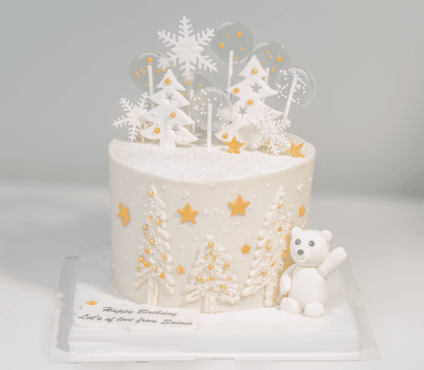 Lollipop Winter Cake